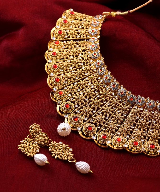 Filigree Bridal Choker Set — Ramanand Jewellers, Jaipur